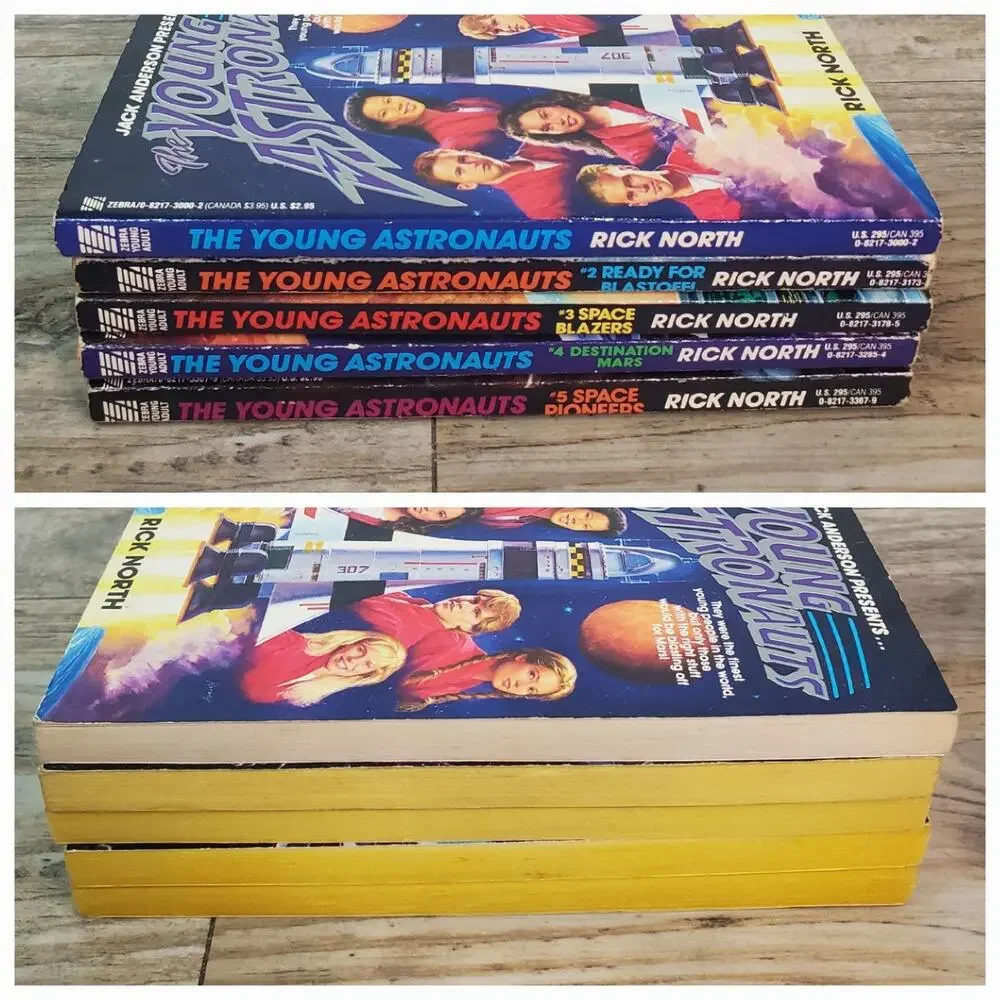Jack Anderson Presents the Young Astronauts Books 1-5 - Rick North 1990 Paperbac